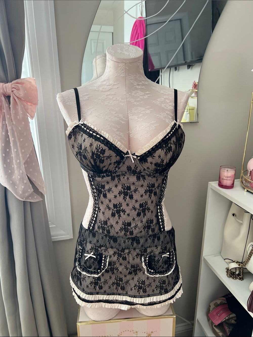 🪽 Victoria’s Secret Black Lace Teddy